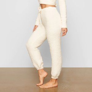 Skims Cozy Knit Joggers in Bone XXS/XS